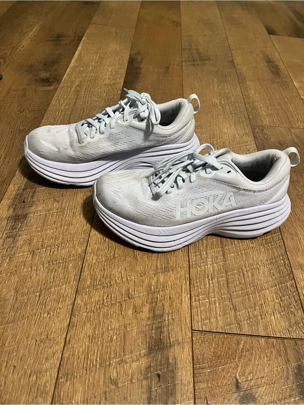 Hoka Bondi 8 Periwinkle Running Sneakers